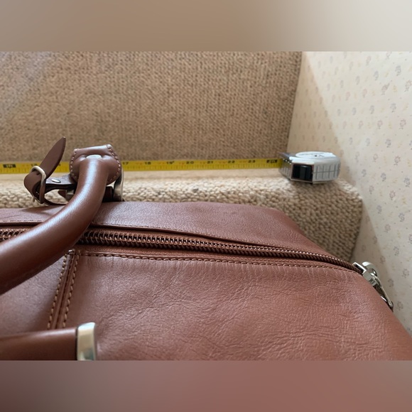 Cutter & Buck Leather 19” Weekender Duffle Bag NWOT - Picture 6 of 9